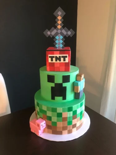 Pastel de Minecraft