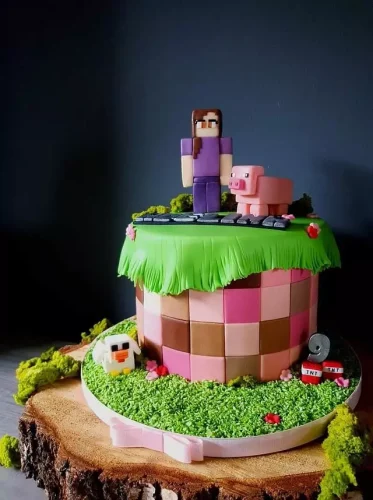 Pastel de Minecraft