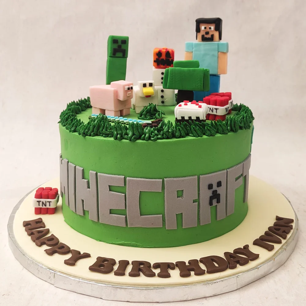 Minecraft Bithday Cake