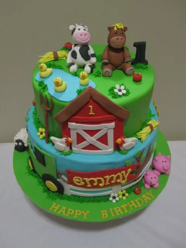 Decoración de Tortas de Granjas para Cumpleaños Infantiles (Imágenes) [Actualizado]