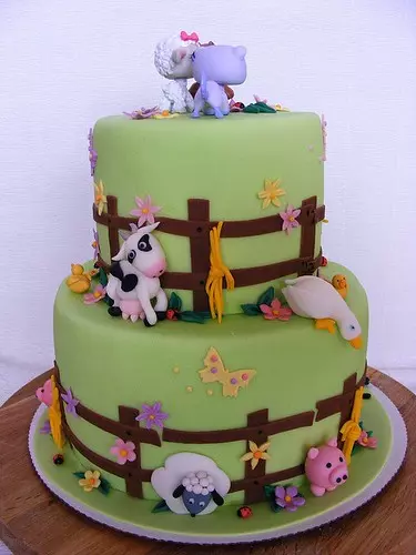 Decoración de Tortas de Granjas para Cumpleaños Infantiles (Imágenes) [Actualizado]