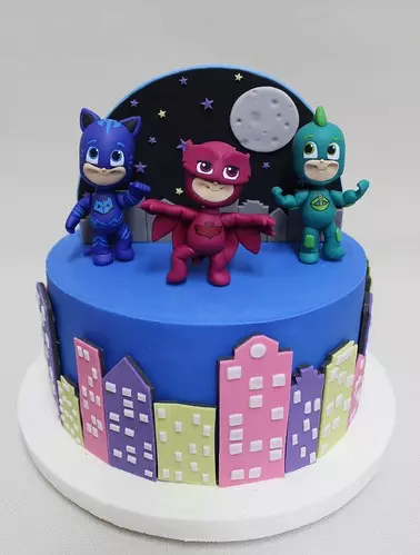 Decoración de Tortas de Héroes en Pijamas: Pasteles de PJ Masks para Cumpleaños [Actualizado]