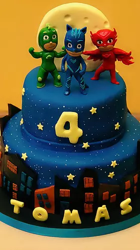 Decoración de Tortas de Héroes en Pijamas: Pasteles de PJ Masks para  Cumpleaños [Actualizado] | Blogichef | Recetas de Cocina, Comida y Postres