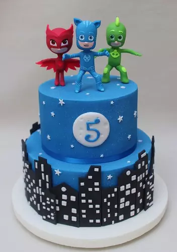 Decoración de Tortas de Héroes en Pijamas: Pasteles de PJ Masks para Cumpleaños [Actualizado]