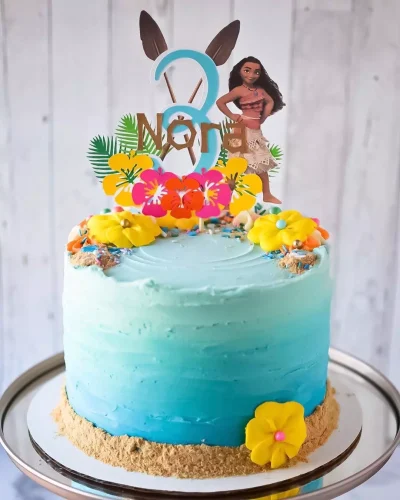 Decoración de Tortas de Moana: Pasteles Decorados de Moana para Cumpleaños