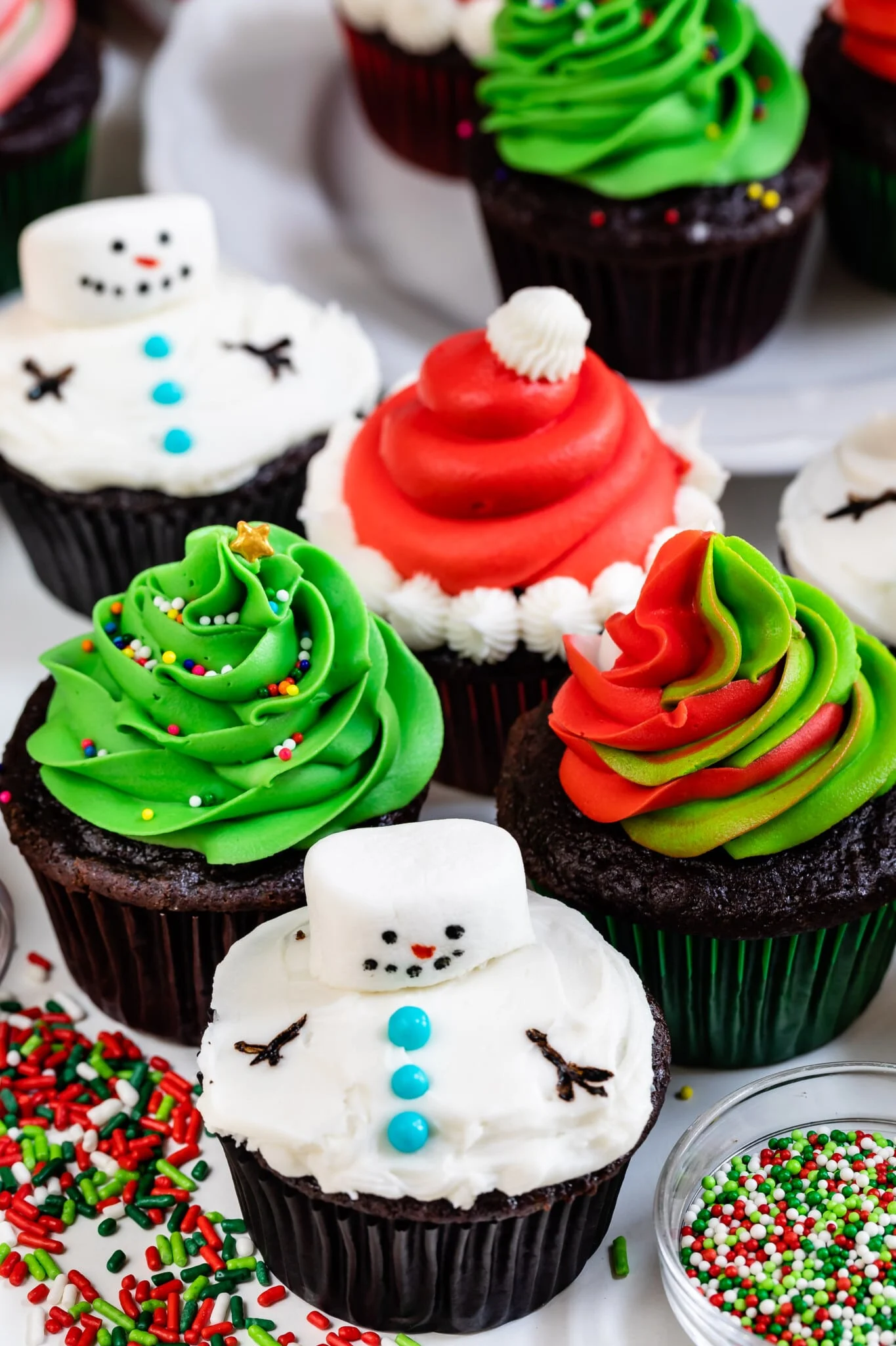 cupcakes navideños