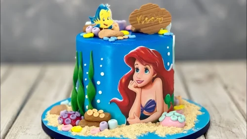 Tortas de la Sirenita: Pasteles de The Little Mermaid