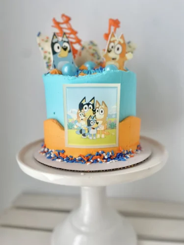 Bluey Birthday Cake